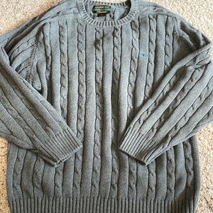 Vintage cable knit sweater - XL